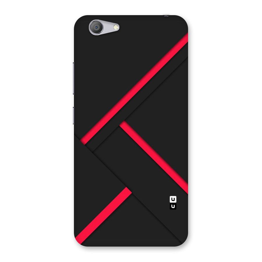 Red Disort Stripes Back Case for Vivo Y53
