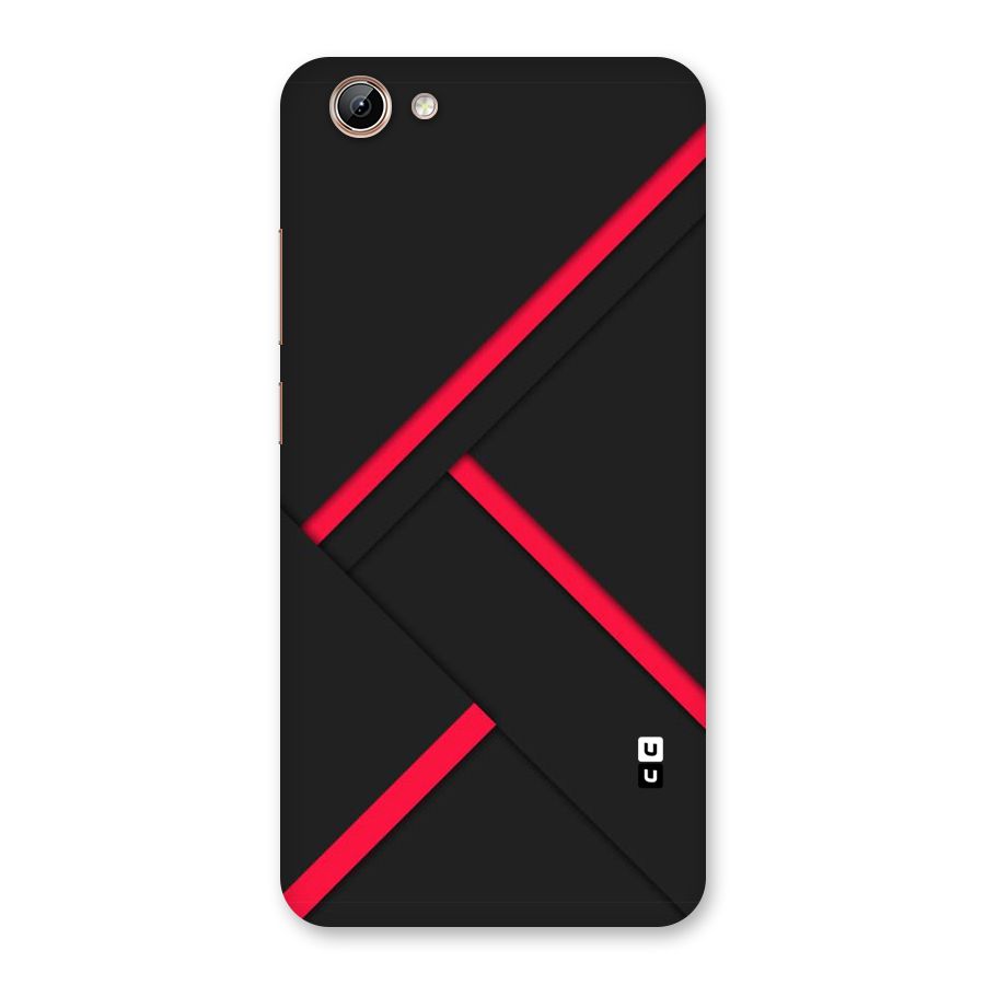 Red Disort Stripes Back Case for Vivo Y71