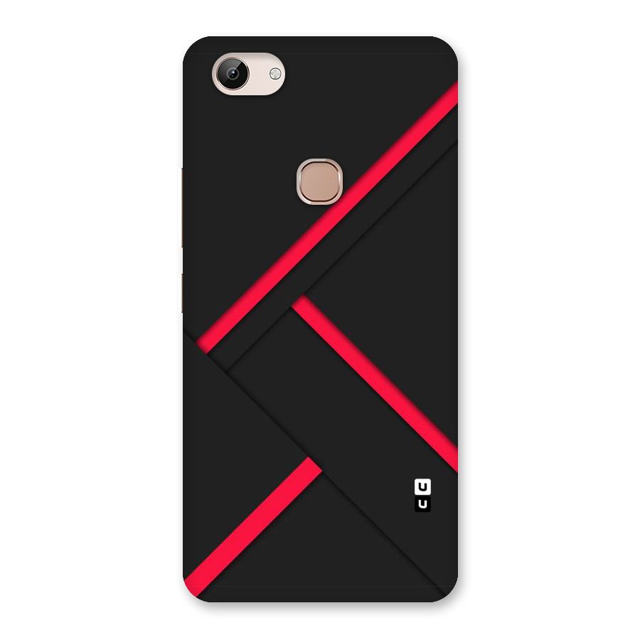 Red Disort Stripes Back Case for Vivo Y83
