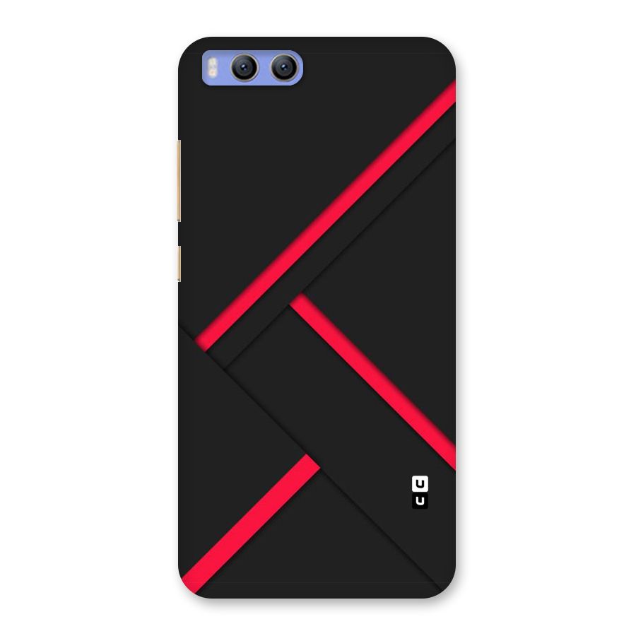 Red Disort Stripes Back Case for Xiaomi Mi 6