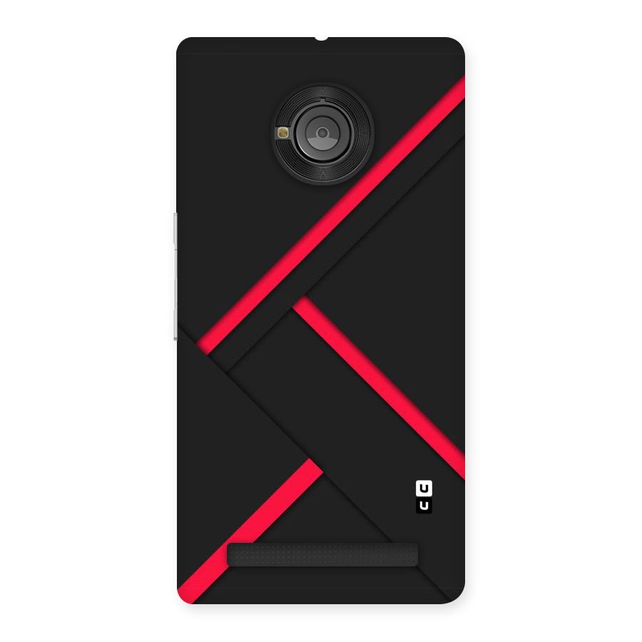 Red Disort Stripes Back Case for Yu Yuphoria