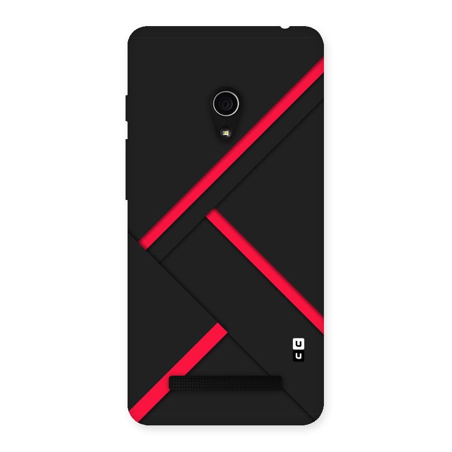 Red Disort Stripes Back Case for Zenfone 5