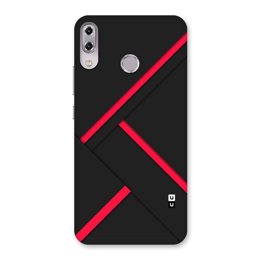 Red Disort Stripes Back Case for Zenfone 5Z