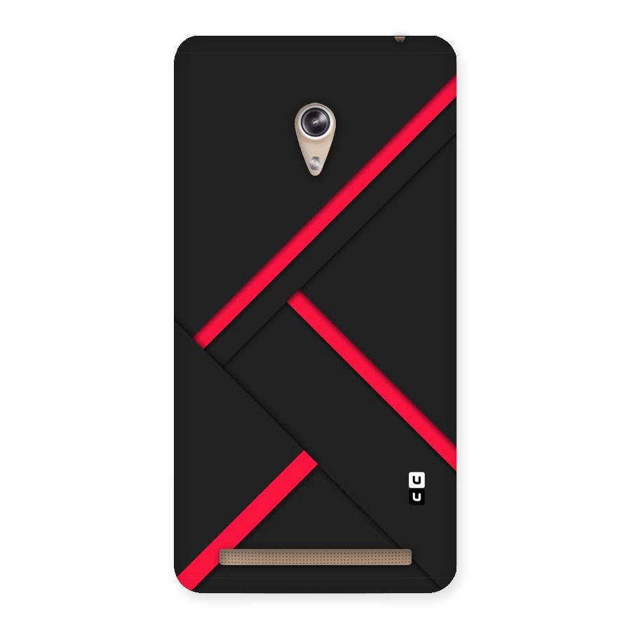 Red Disort Stripes Back Case for Zenfone 6