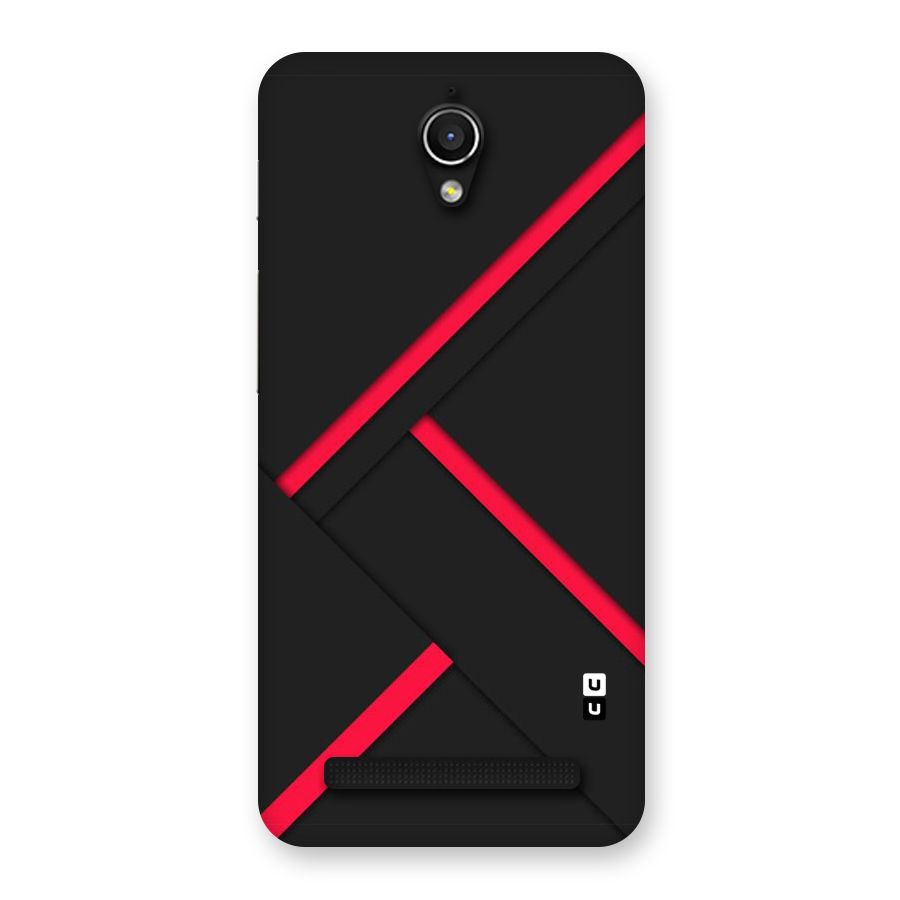 Red Disort Stripes Back Case for Zenfone Go
