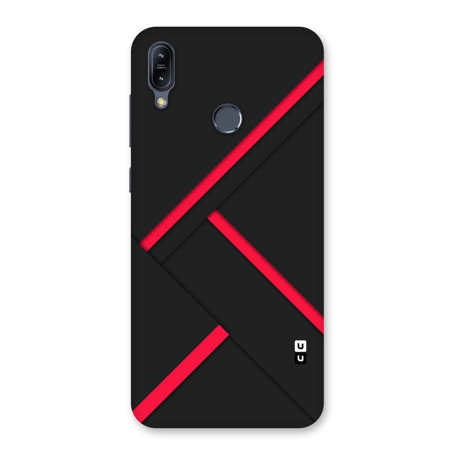 Red Disort Stripes Back Case for Zenfone Max M2