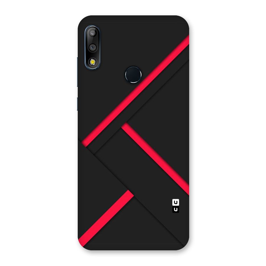 Red Disort Stripes Back Case for Zenfone Max Pro M2