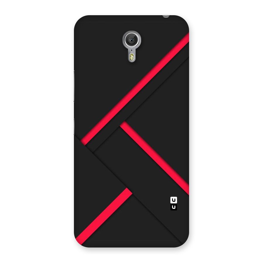 Red Disort Stripes Back Case for Zuk Z1