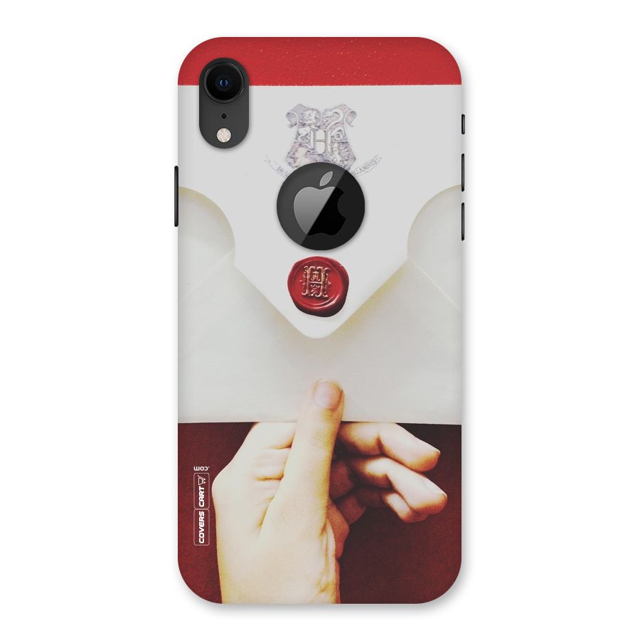 Red Envelope Back Case for iPhone XR Logo Cut