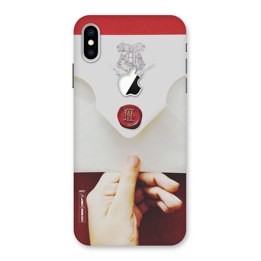 Red Envelope Back Case for iPhone XS Max Apple Cut