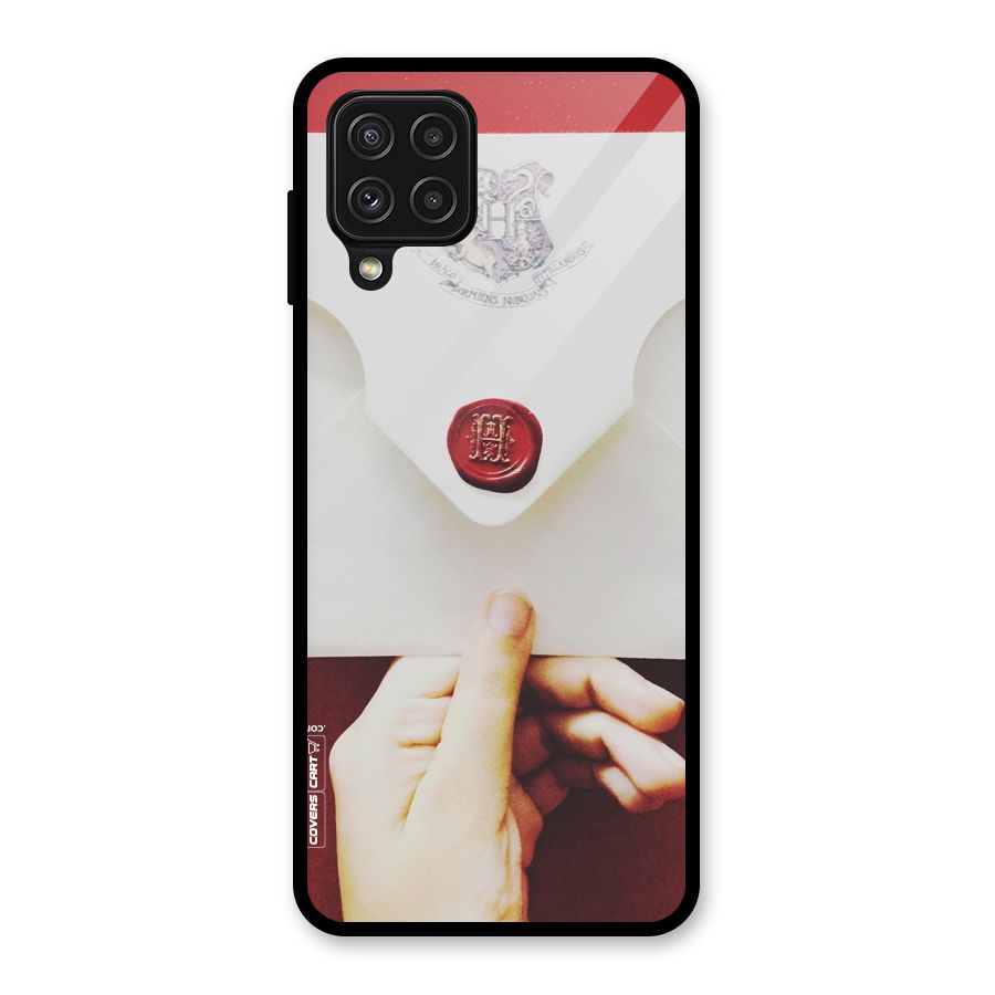 Red Envelope Glass Back Case for Galaxy A22 4G