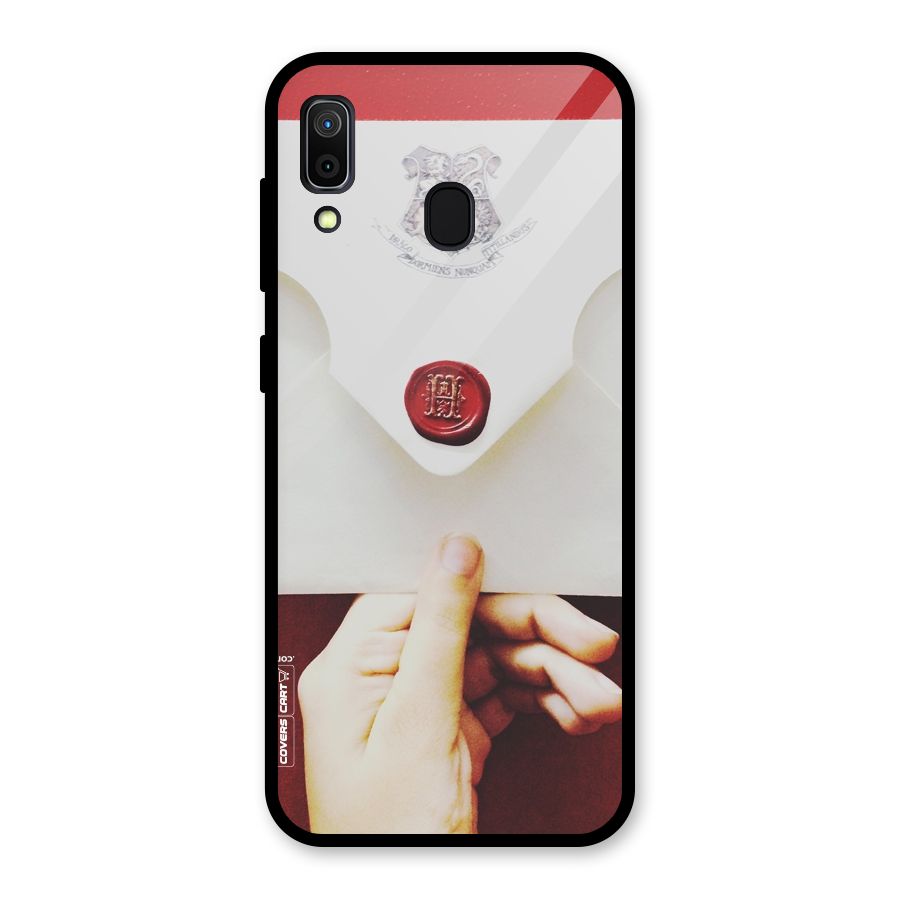 Red Envelope Glass Back Case for Galaxy A30