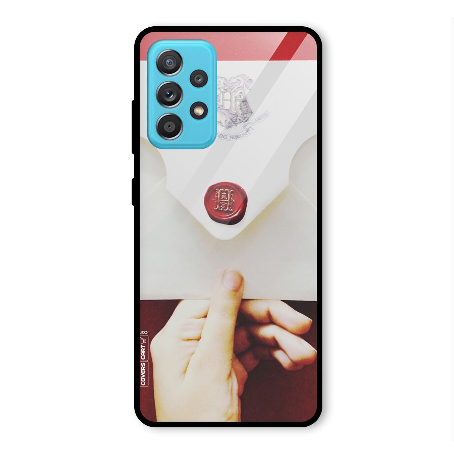 Red Envelope Glass Back Case for Galaxy A52