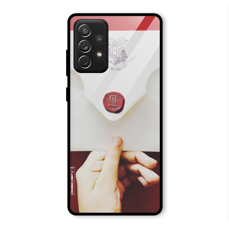 Red Envelope Glass Back Case for Galaxy A72