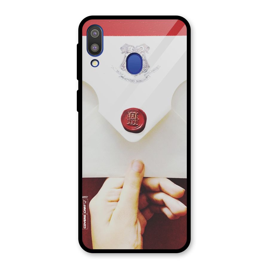Red Envelope Glass Back Case for Galaxy M20