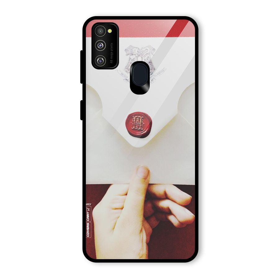 Red Envelope Glass Back Case for Galaxy M30s