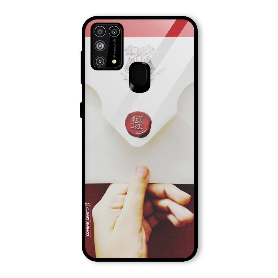 Red Envelope Glass Back Case for Galaxy M31