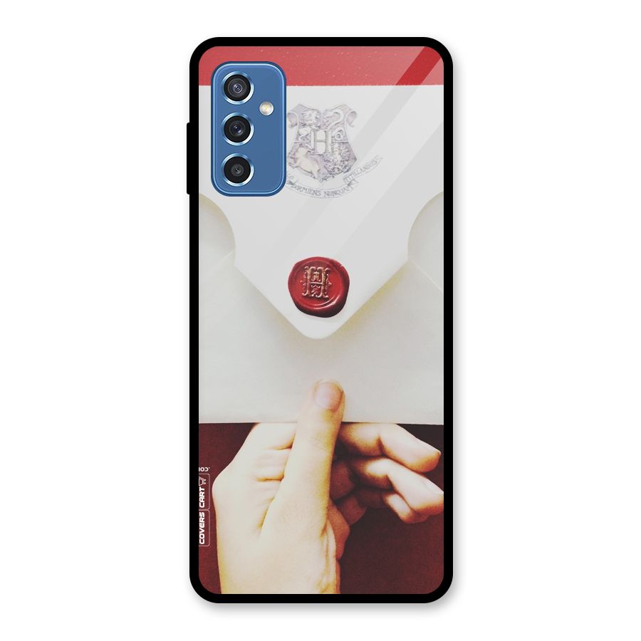 Red Envelope Glass Back Case for Galaxy M52 5G