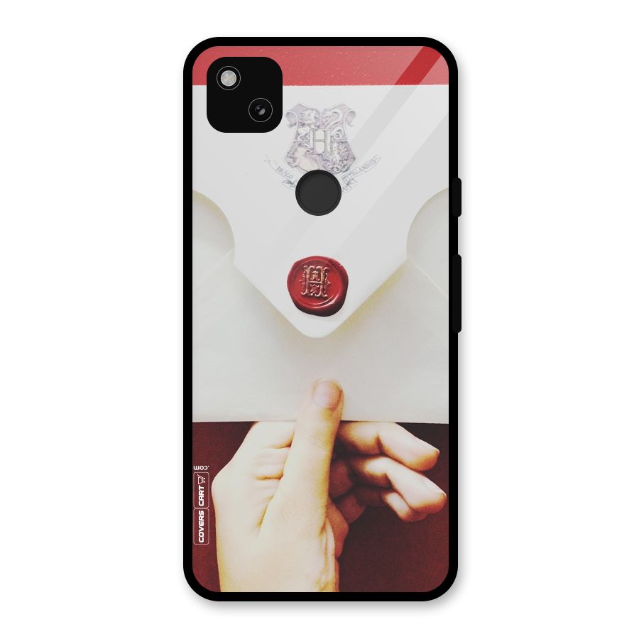 Red Envelope Glass Back Case for Google Pixel 4a