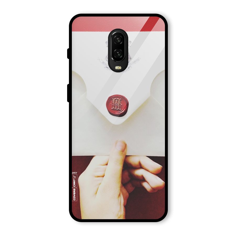 Red Envelope Glass Back Case for OnePlus 6T