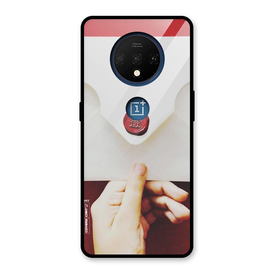 Red Envelope Glass Back Case for OnePlus 7T