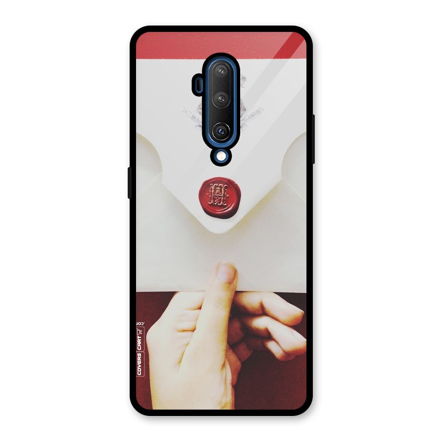 Red Envelope Glass Back Case for OnePlus 7T Pro