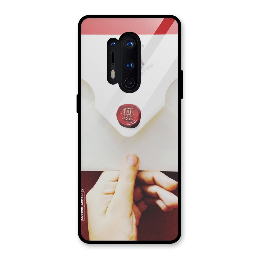 Red Envelope Glass Back Case for OnePlus 8 Pro
