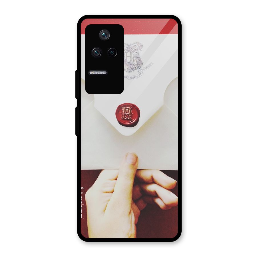 Red Envelope Glass Back Case for Poco F4 5G