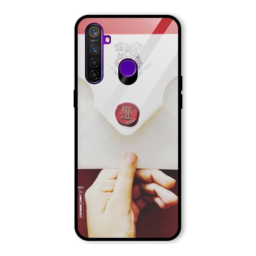 Red Envelope Glass Back Case for Realme 5 Pro