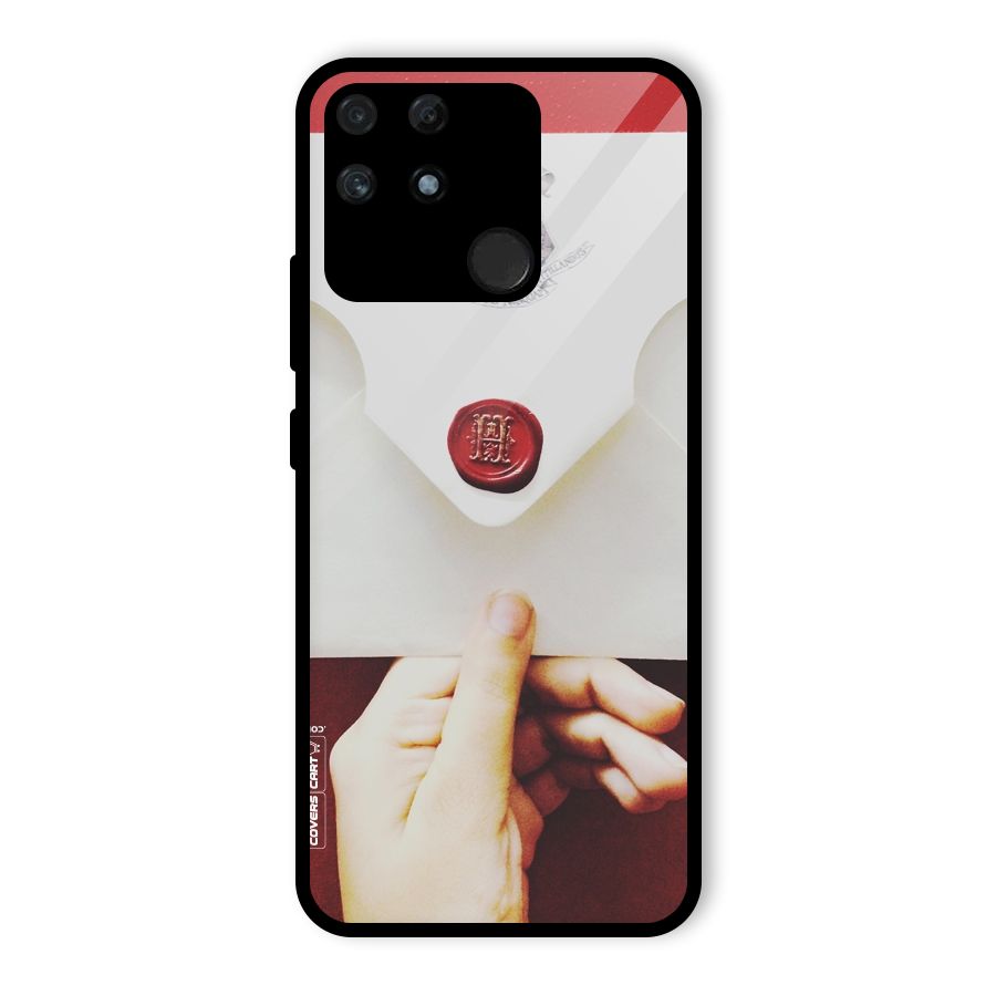 Red Envelope Glass Back Case for Realme Narzo 50A