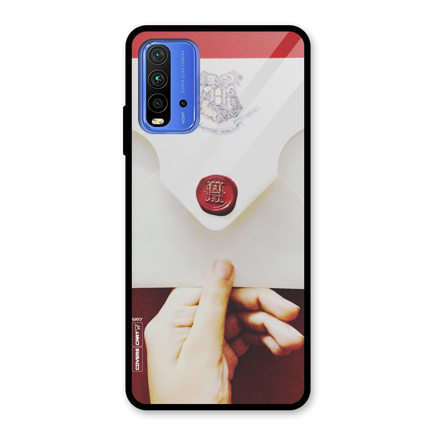 Red Envelope Glass Back Case for Redmi 9 Power