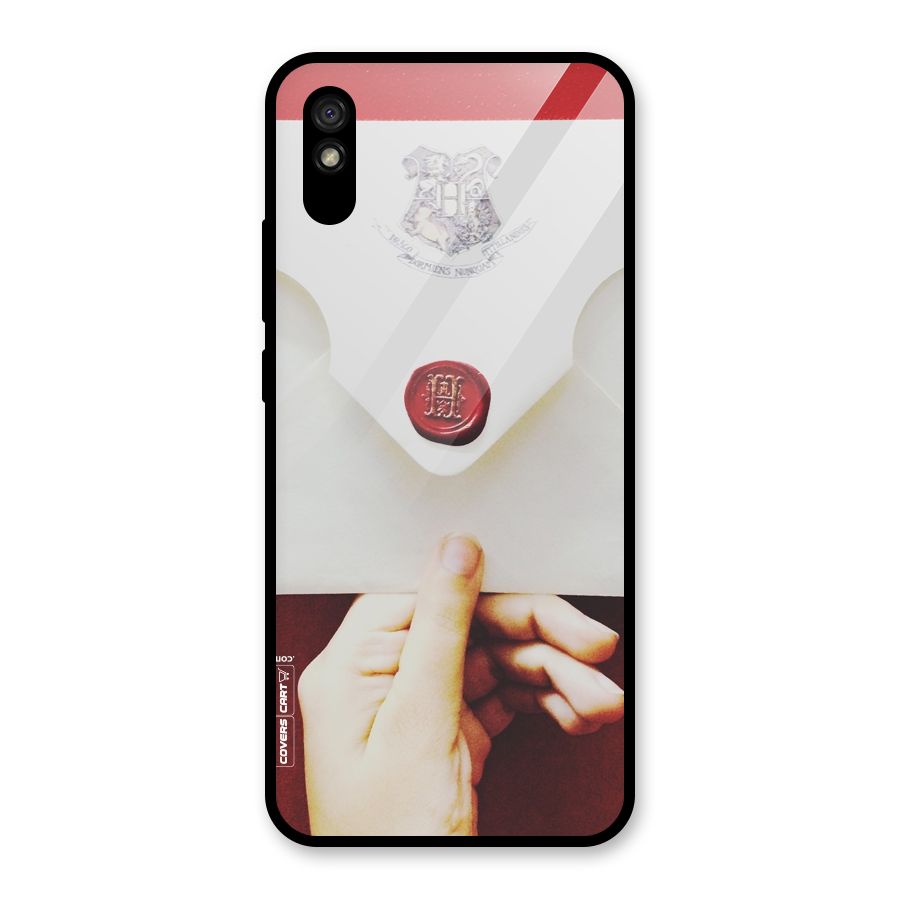 Red Envelope Glass Back Case for Redmi 9i