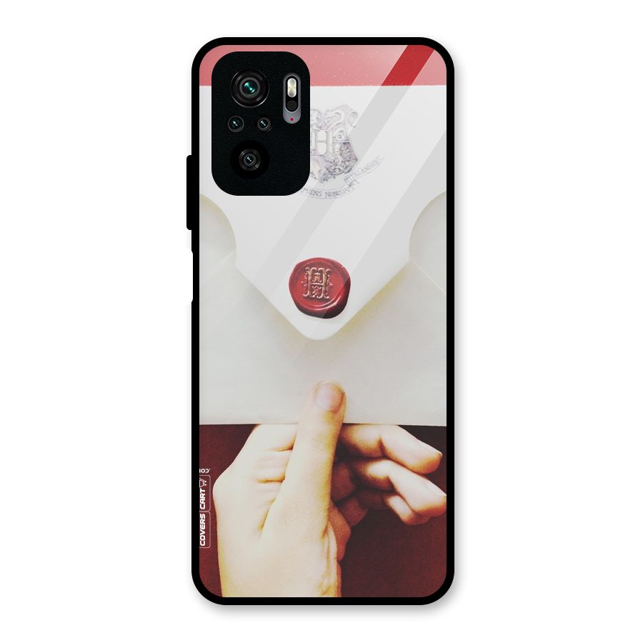 Red Envelope Glass Back Case for Redmi Note 10S