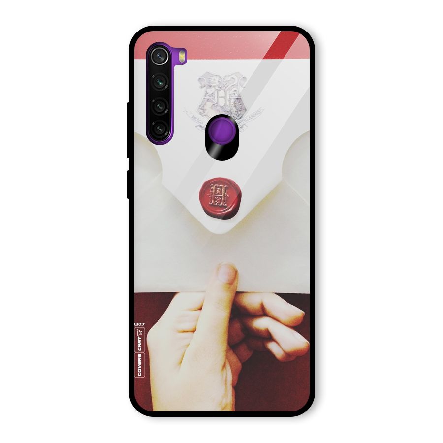 Red Envelope Glass Back Case for Redmi Note 8