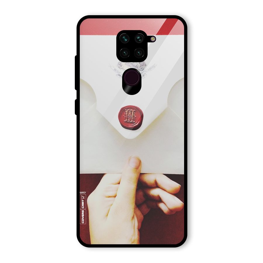 Red Envelope Glass Back Case for Redmi Note 9