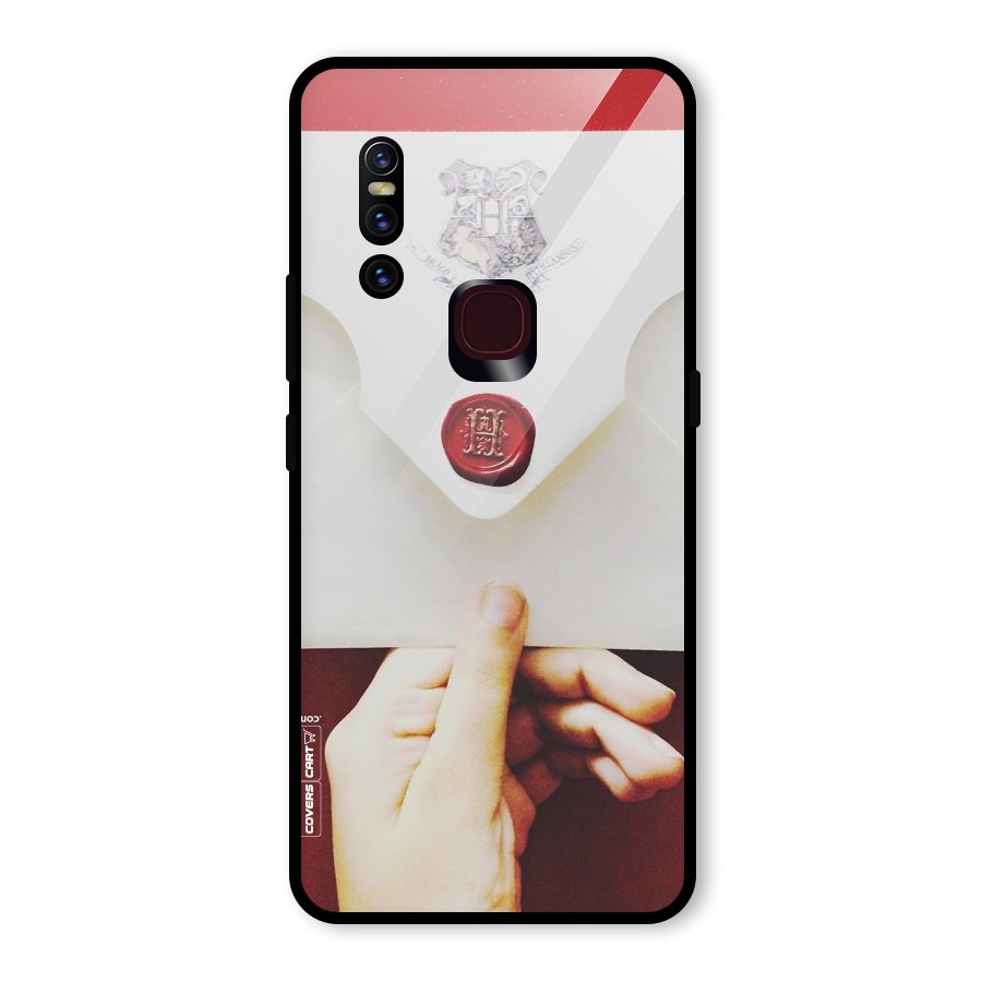 Red Envelope Glass Back Case for Vivo V15
