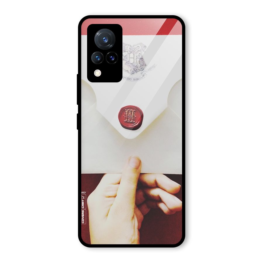 Red Envelope Glass Back Case for Vivo V21 5G