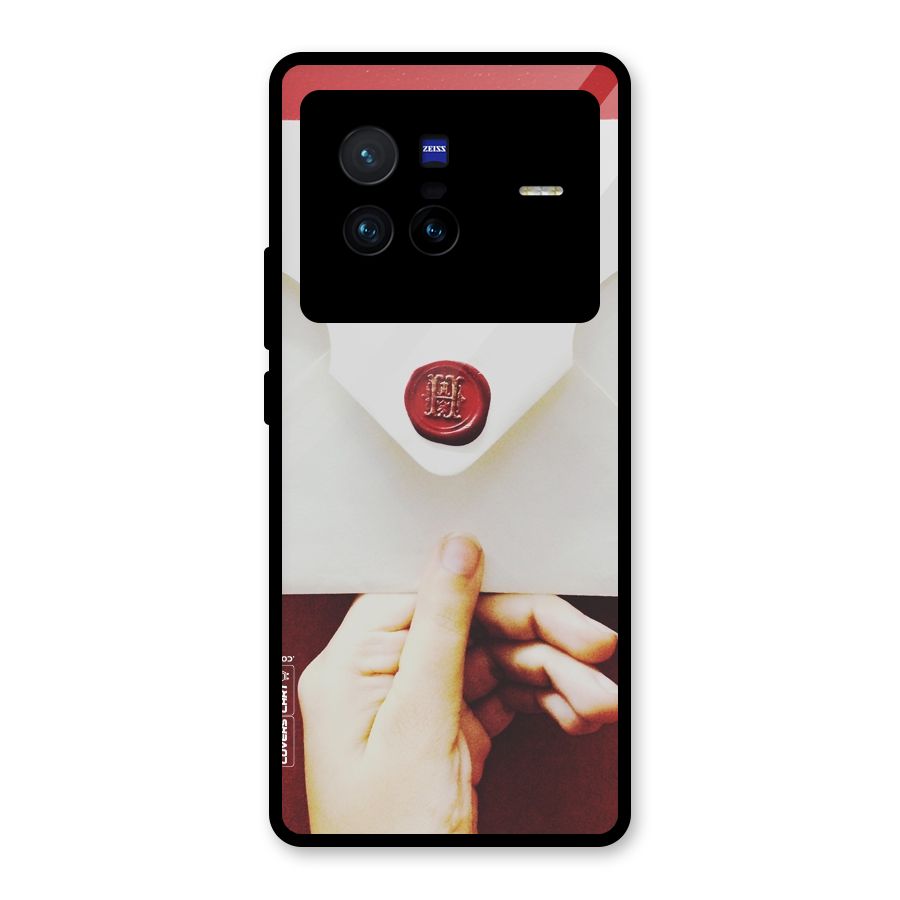 Red Envelope Glass Back Case for Vivo X80