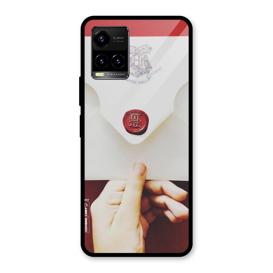 Red Envelope Glass Back Case for Vivo Y21T