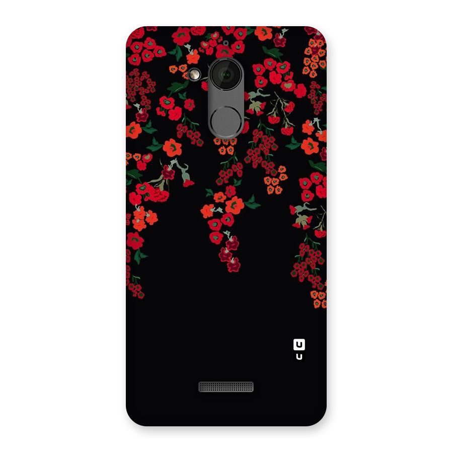 Red Floral Pattern Back Case for Coolpad Note 5