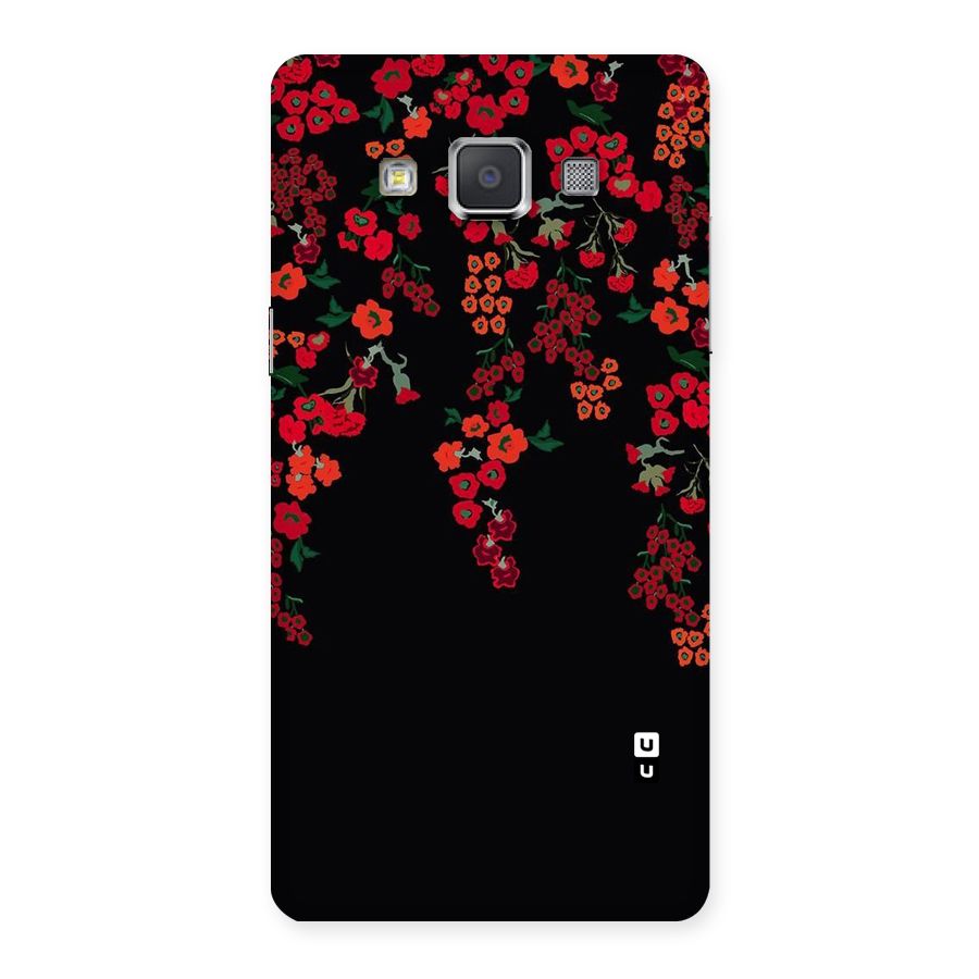 Red Floral Pattern Back Case for Galaxy Grand Max