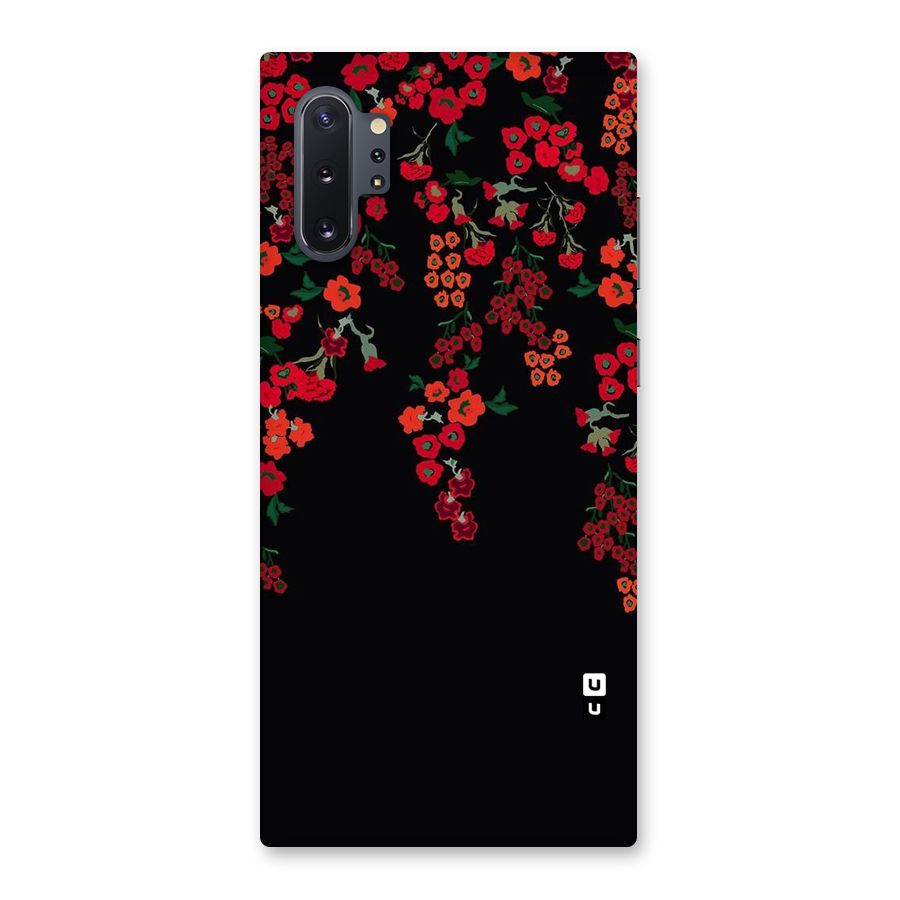 Red Floral Pattern Back Case for Galaxy Note 10 Plus