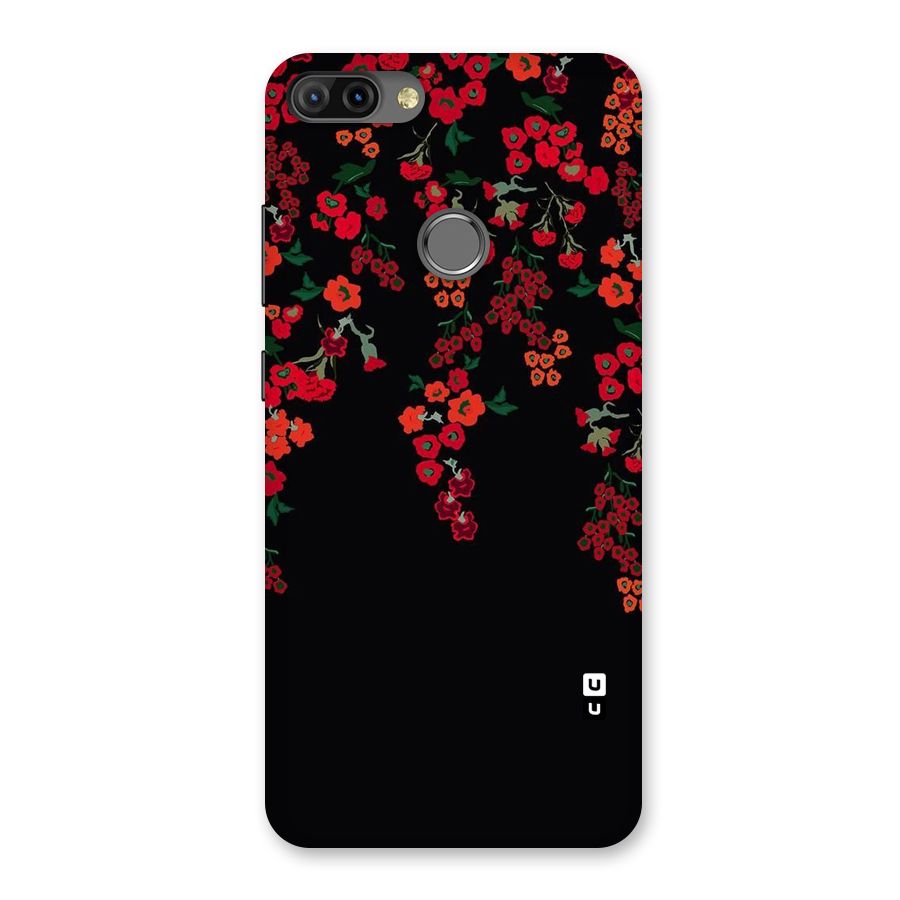 Red Floral Pattern Back Case for Infinix Hot 6 Pro