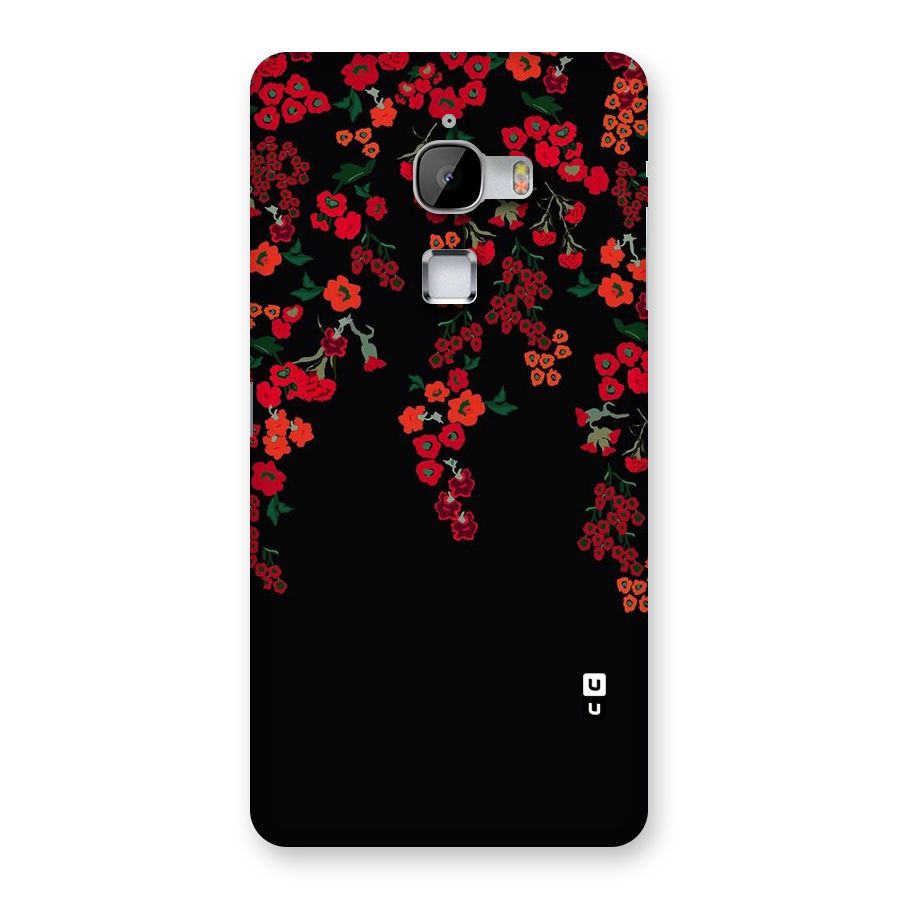 Red Floral Pattern Back Case for LeTv Le Max