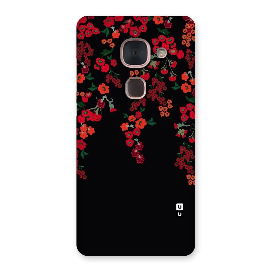 Red Floral Pattern Back Case for Le Max 2