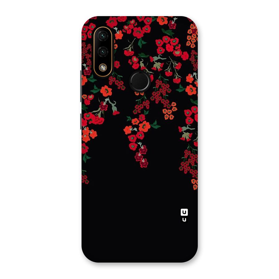 Red Floral Pattern Back Case for Lenovo A6 Note
