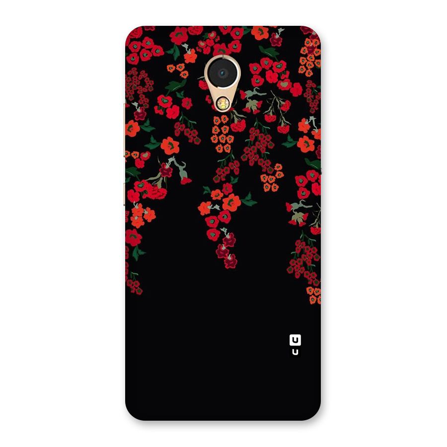 Red Floral Pattern Back Case for Lenovo P2