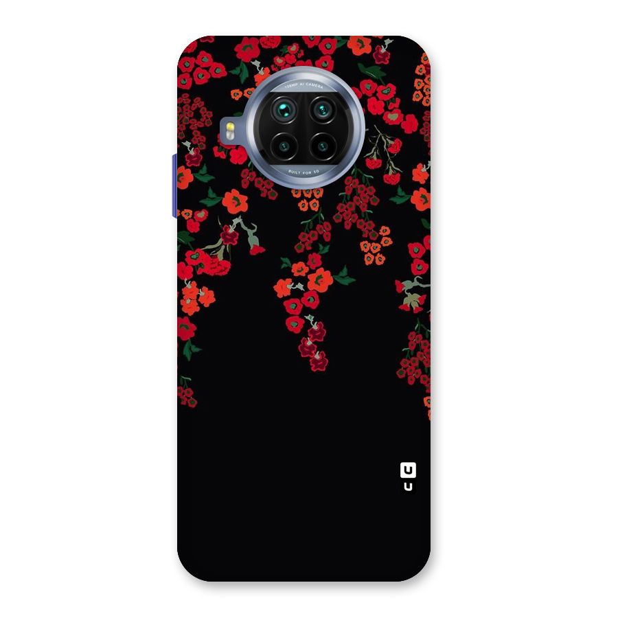 Red Floral Pattern Back Case for Mi 10i