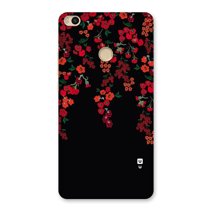 Red Floral Pattern Back Case for Mi Max 2