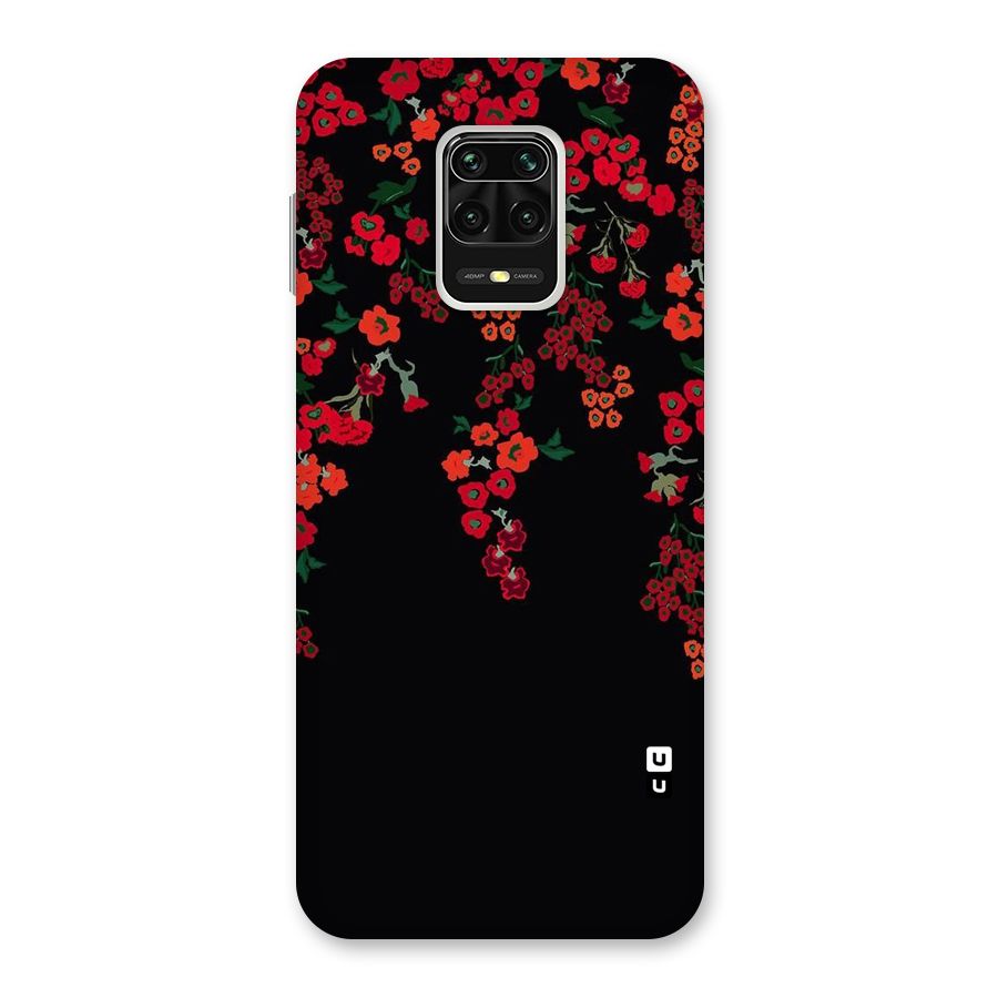 Red Floral Pattern Back Case for Poco M2 Pro